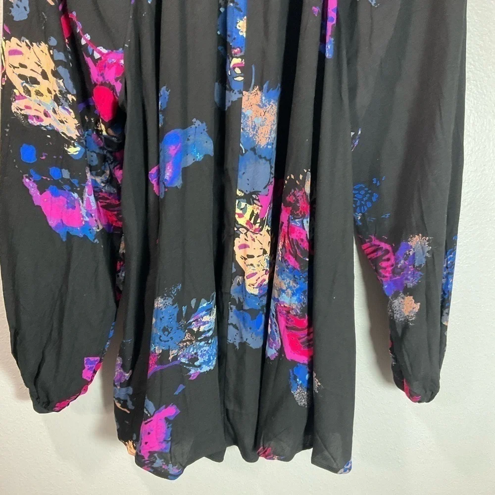 Free People Meadow Lark flowy floral high low hem Tunic size XS T71